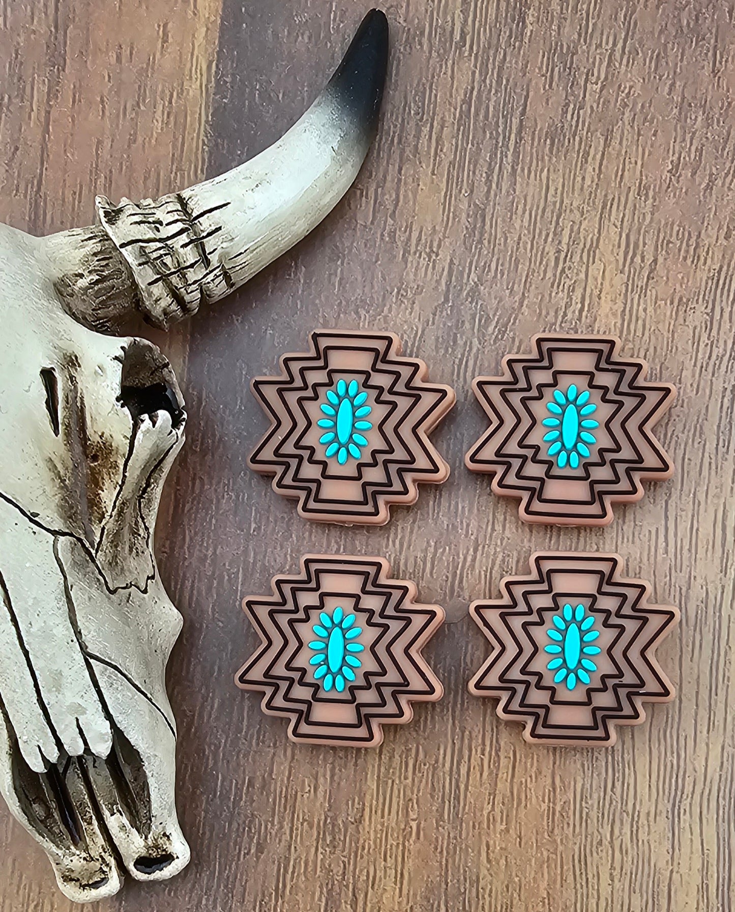 Western Turquoise Aztec Focal