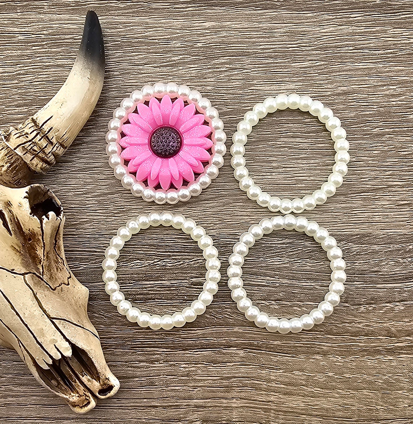Enhancer Circle Bead/Focal Acrylic (38mm Outside)