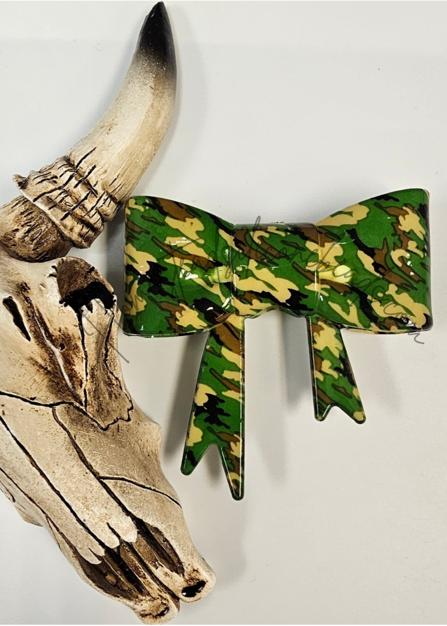 Straw Topper Bow 2in1 Glossy Camo
