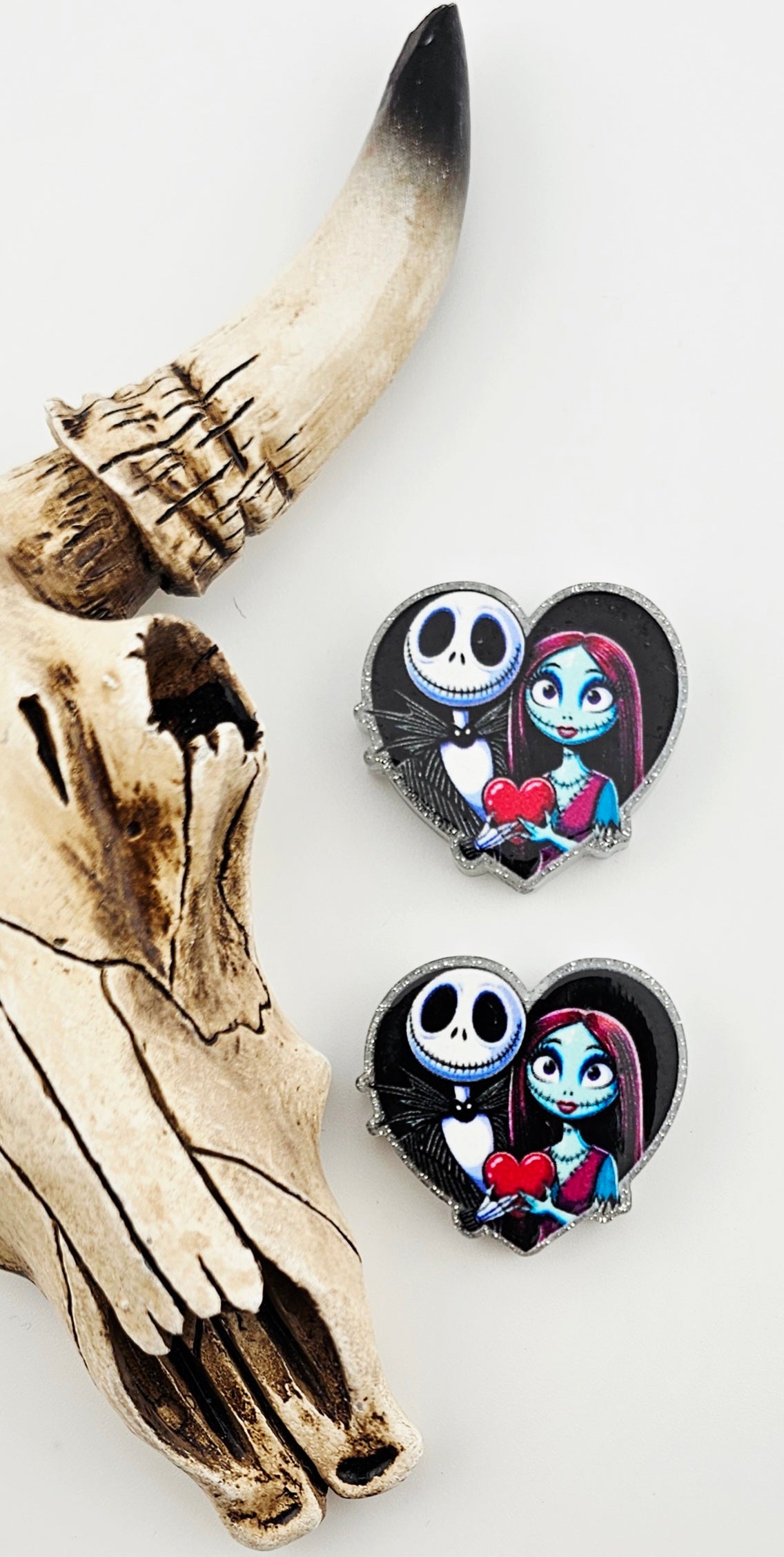 Acrylic Heart Spooky Christmas Soulmates Focal - AF109