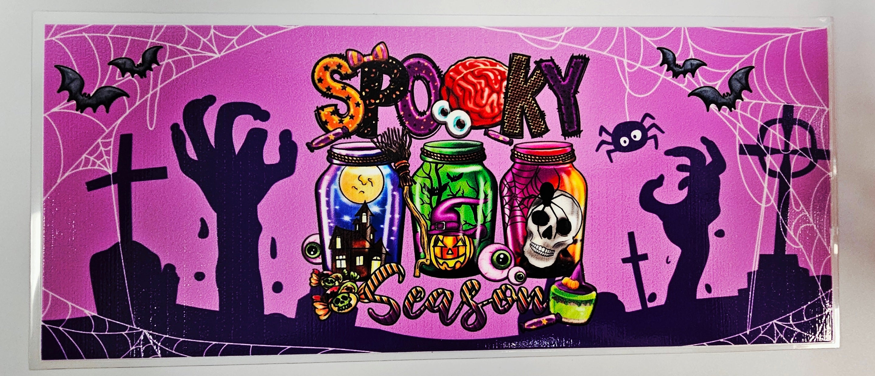 Purple Spooky Season 16oz Wrap