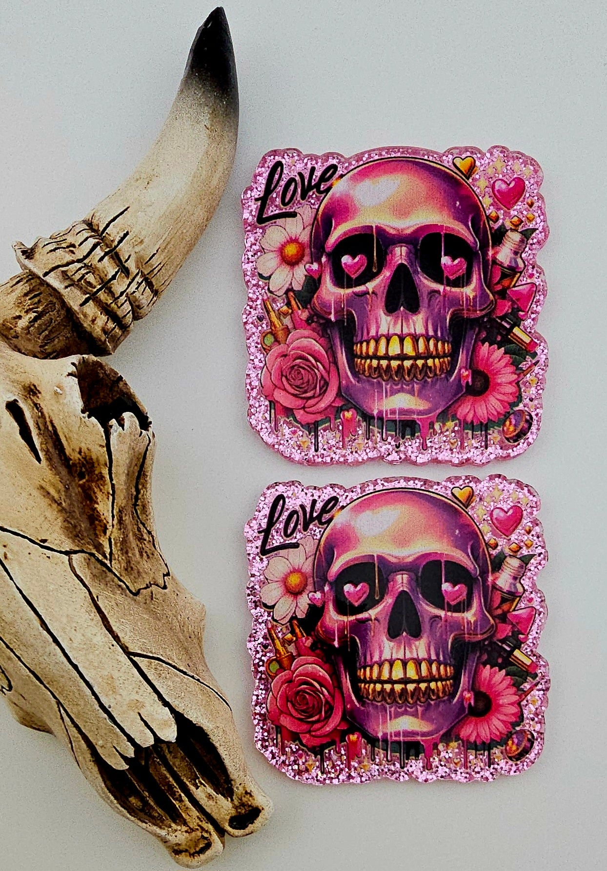 Flatback Love Skull 203