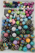 Rhinestone Bead Mix OVER 125CT