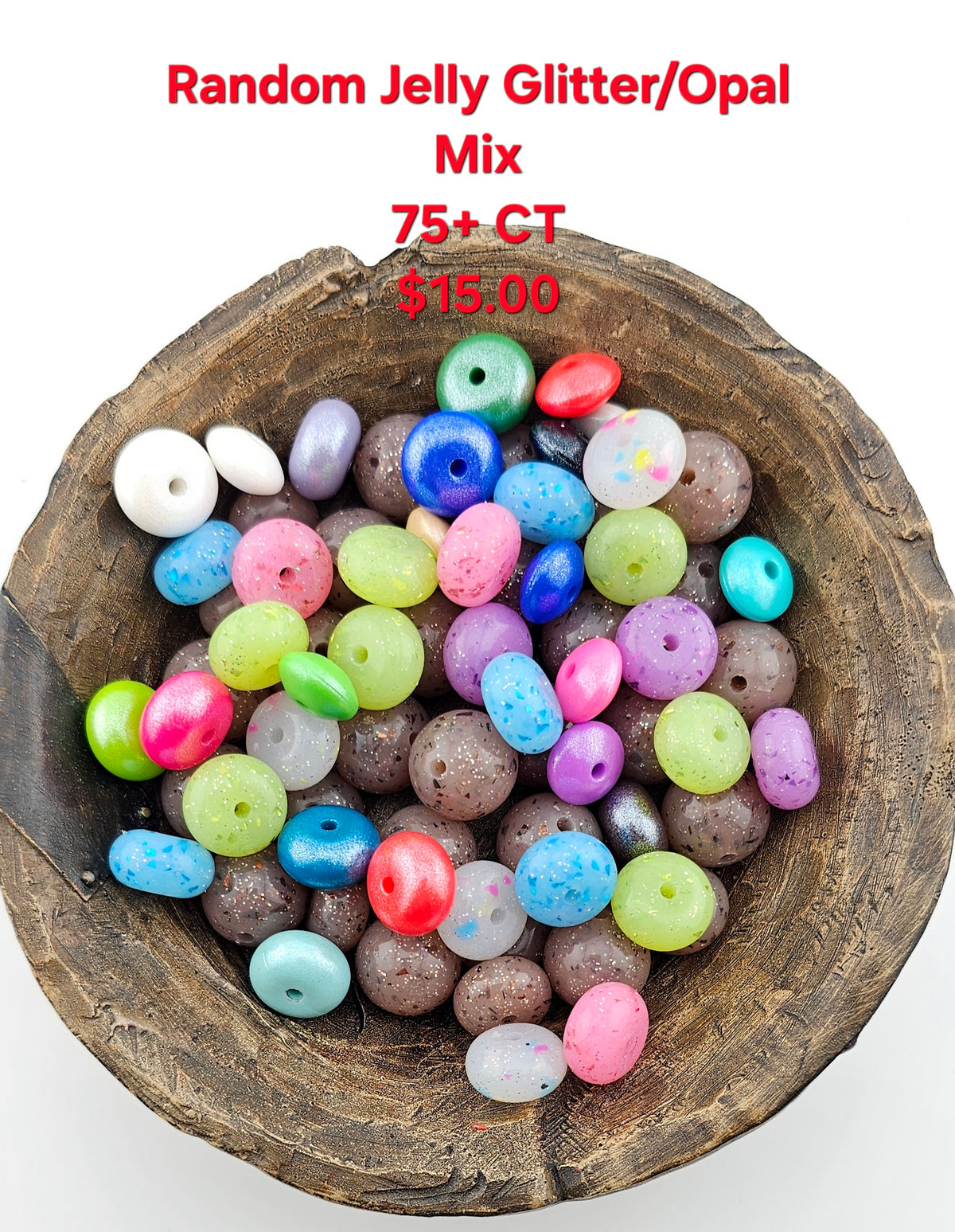 Random Jelly Glitter/Opal Mix 75+CT