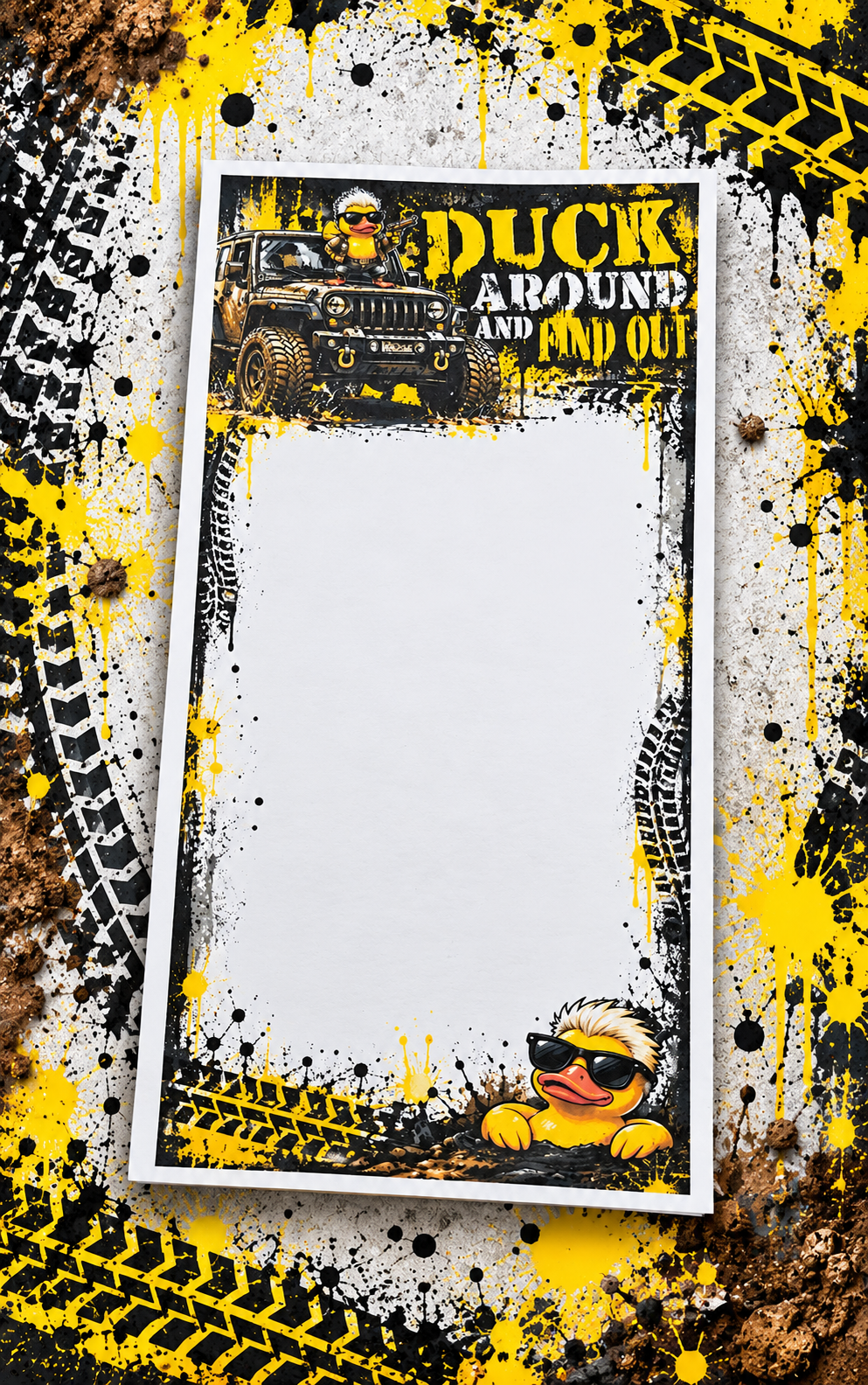 Duck Around and Find Out Jeep Notepad