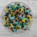 Multicolor Swirl Paw Print