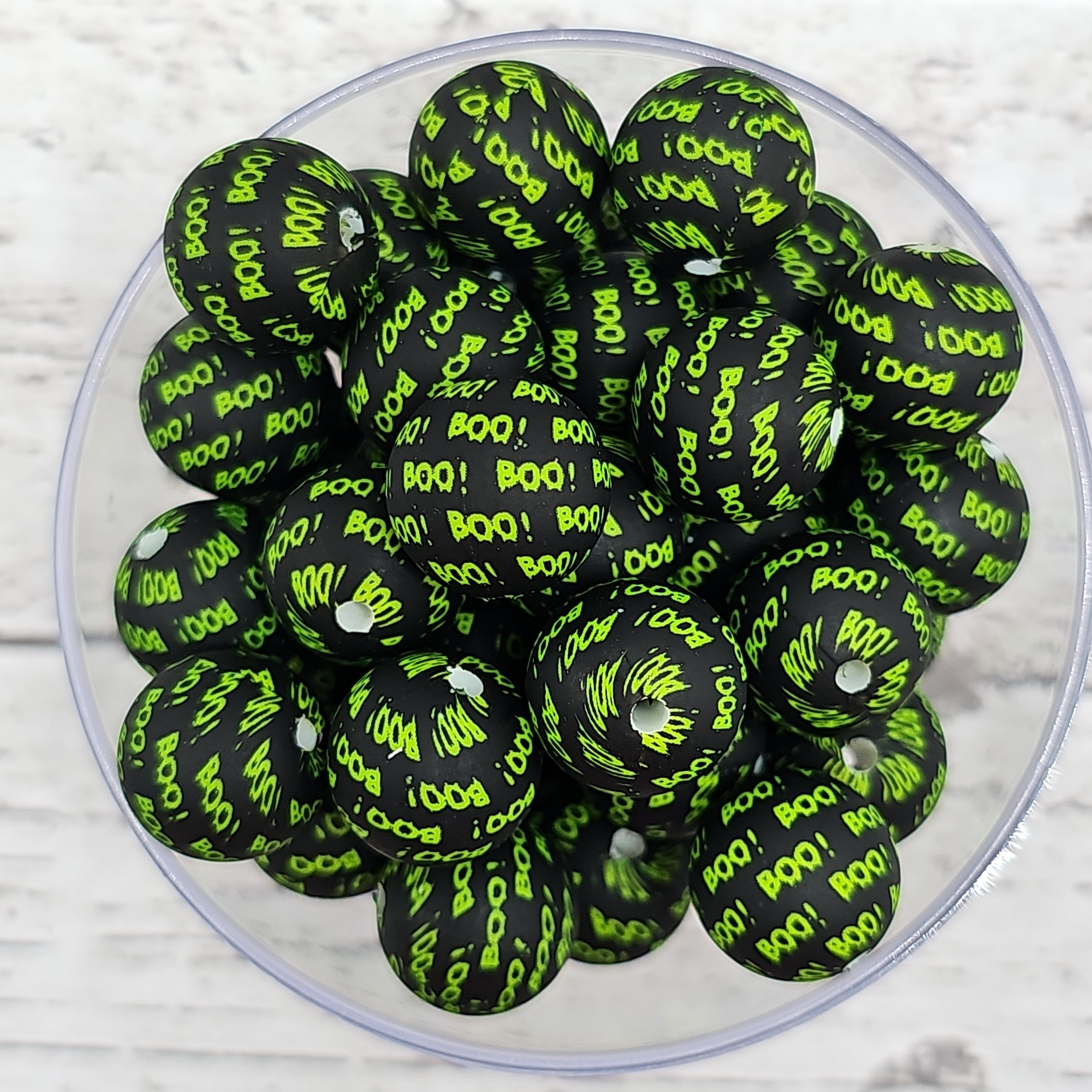 Green Boo Print