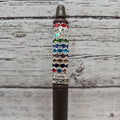 12MM WAVEY RHINESTONE RONDELLE SPACER (10ct)