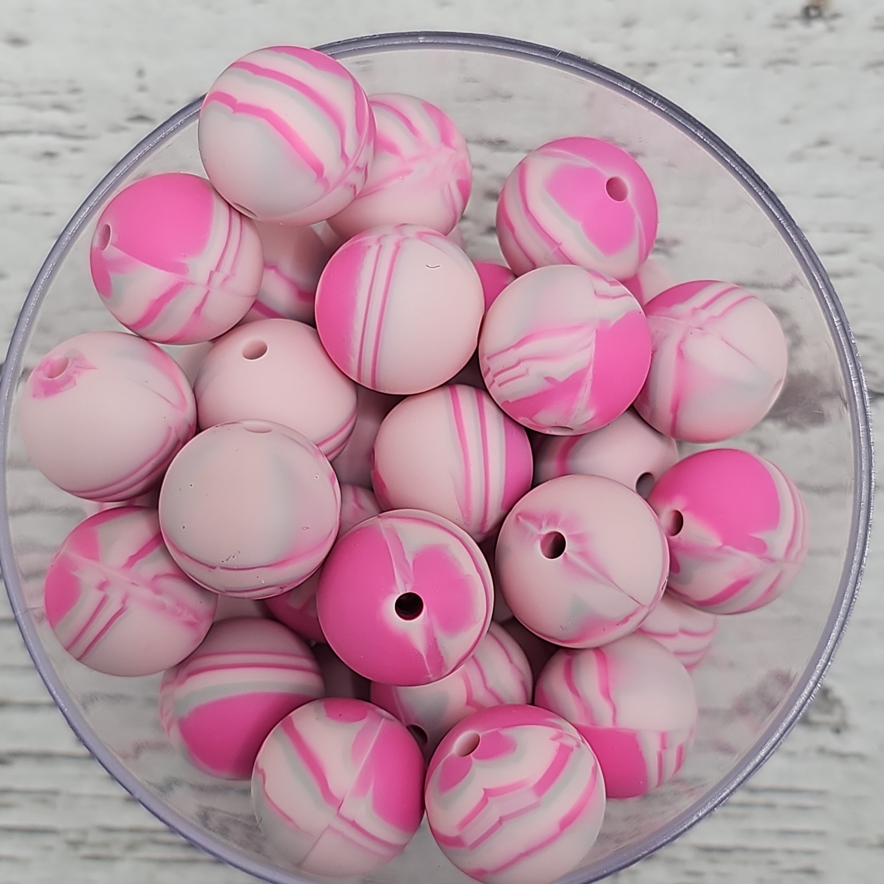 Pink Marble Swirl Print