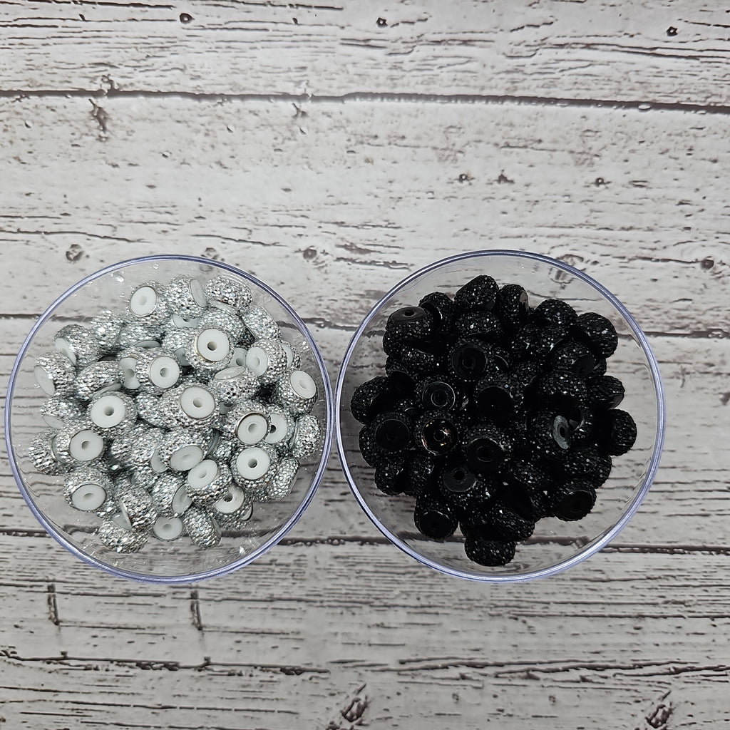 Resin Rhinestone Spacers 12mm