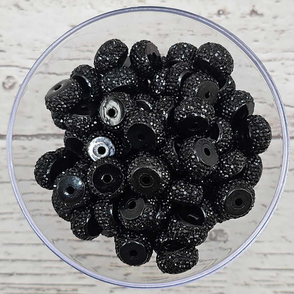 Resin Rhinestone Spacers 12mm