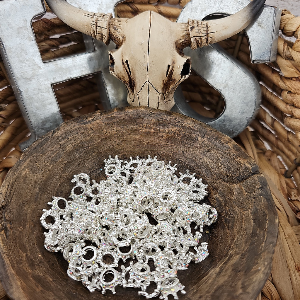 Crown Small Spacers with stones Accessories