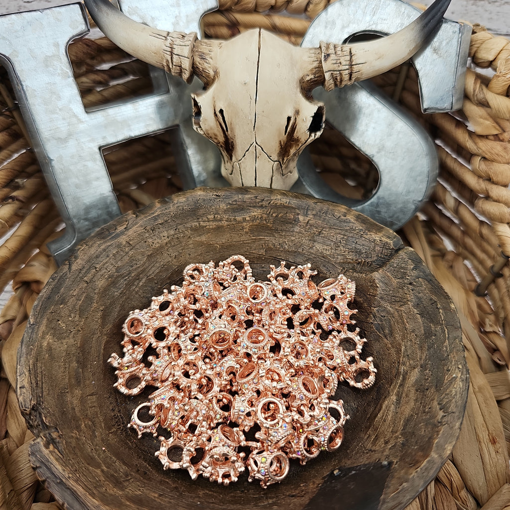 Crown Small Spacers with stones Accessories