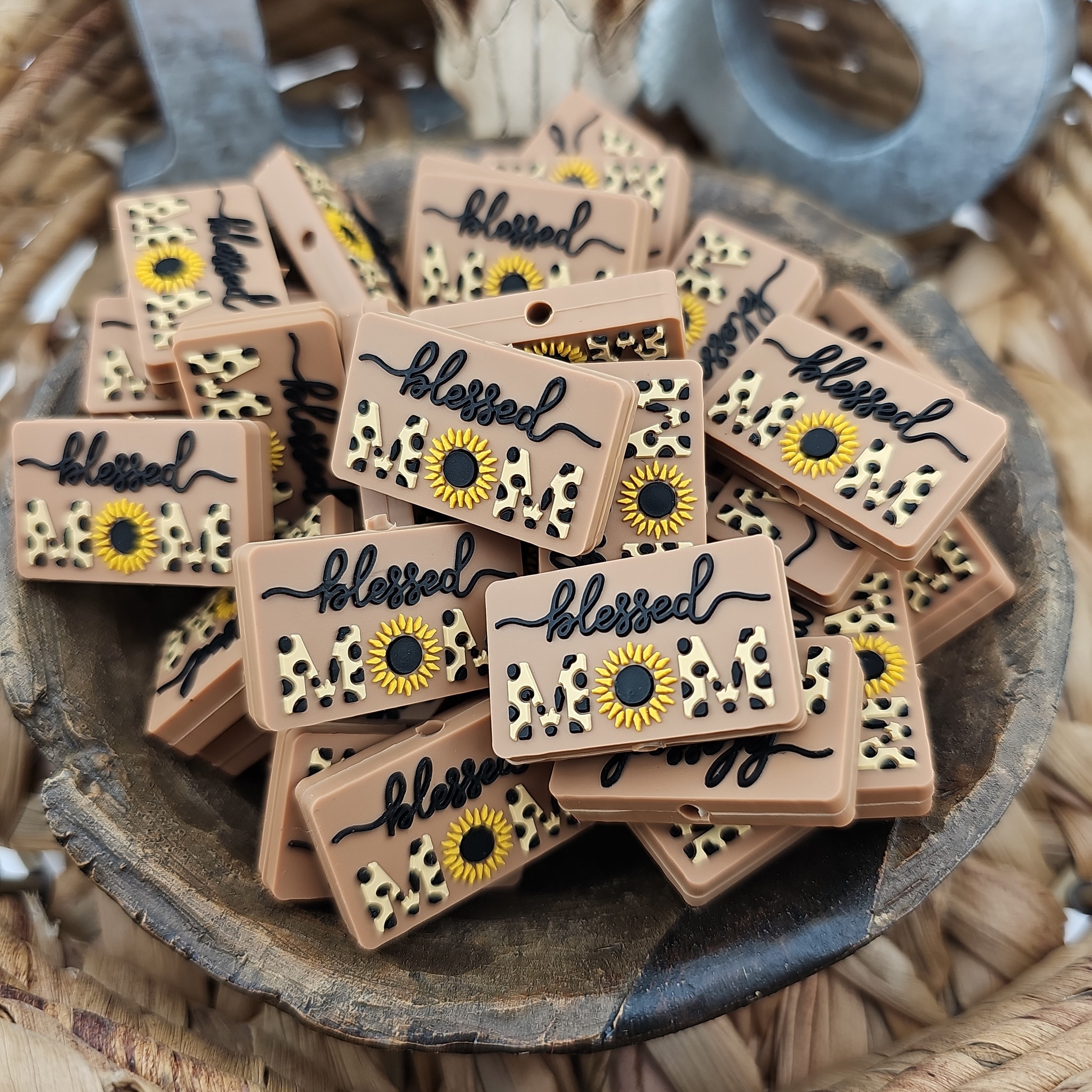 Sunflower Blessed Mom Focal