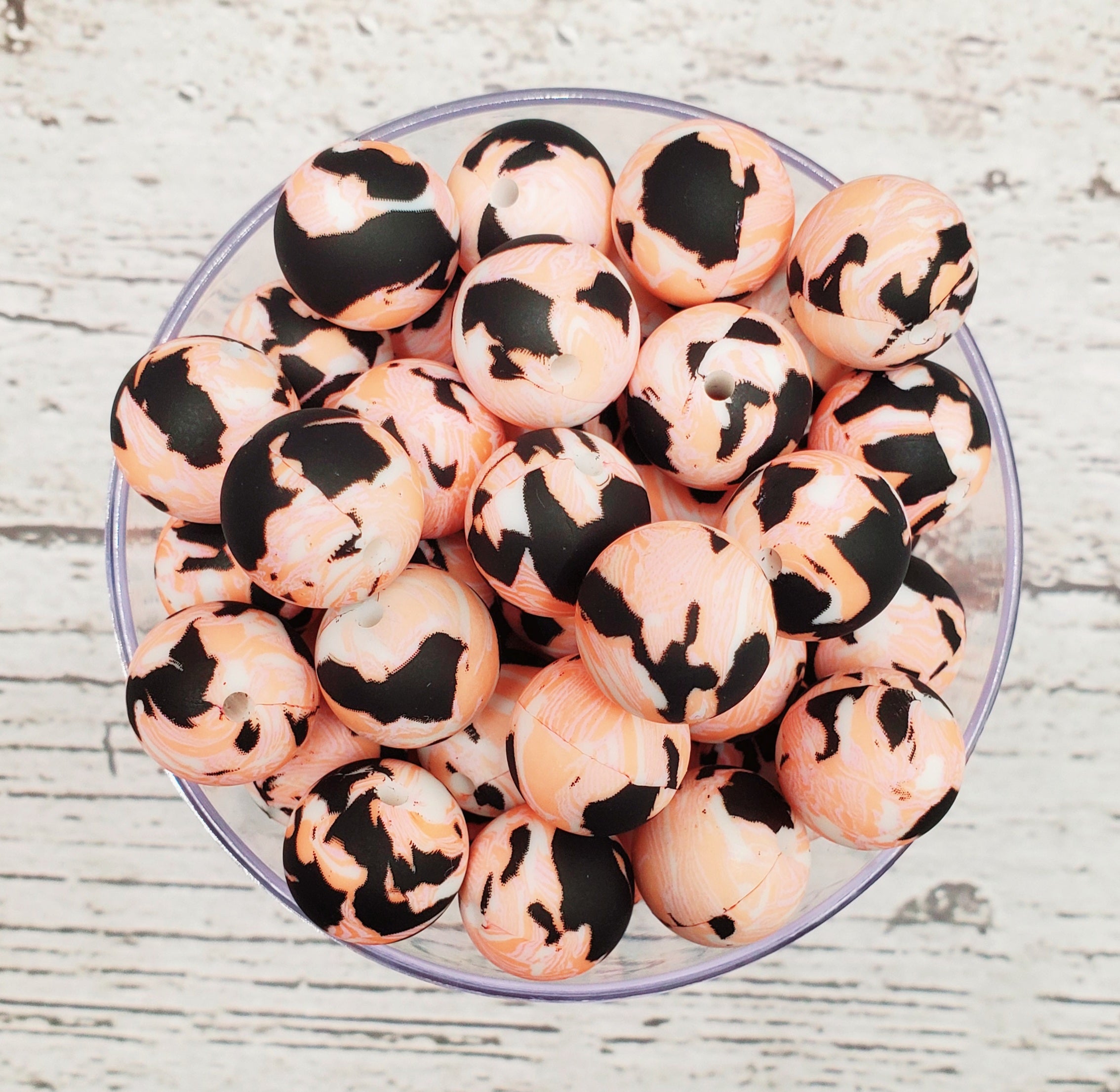 Black and Pink Cow Print