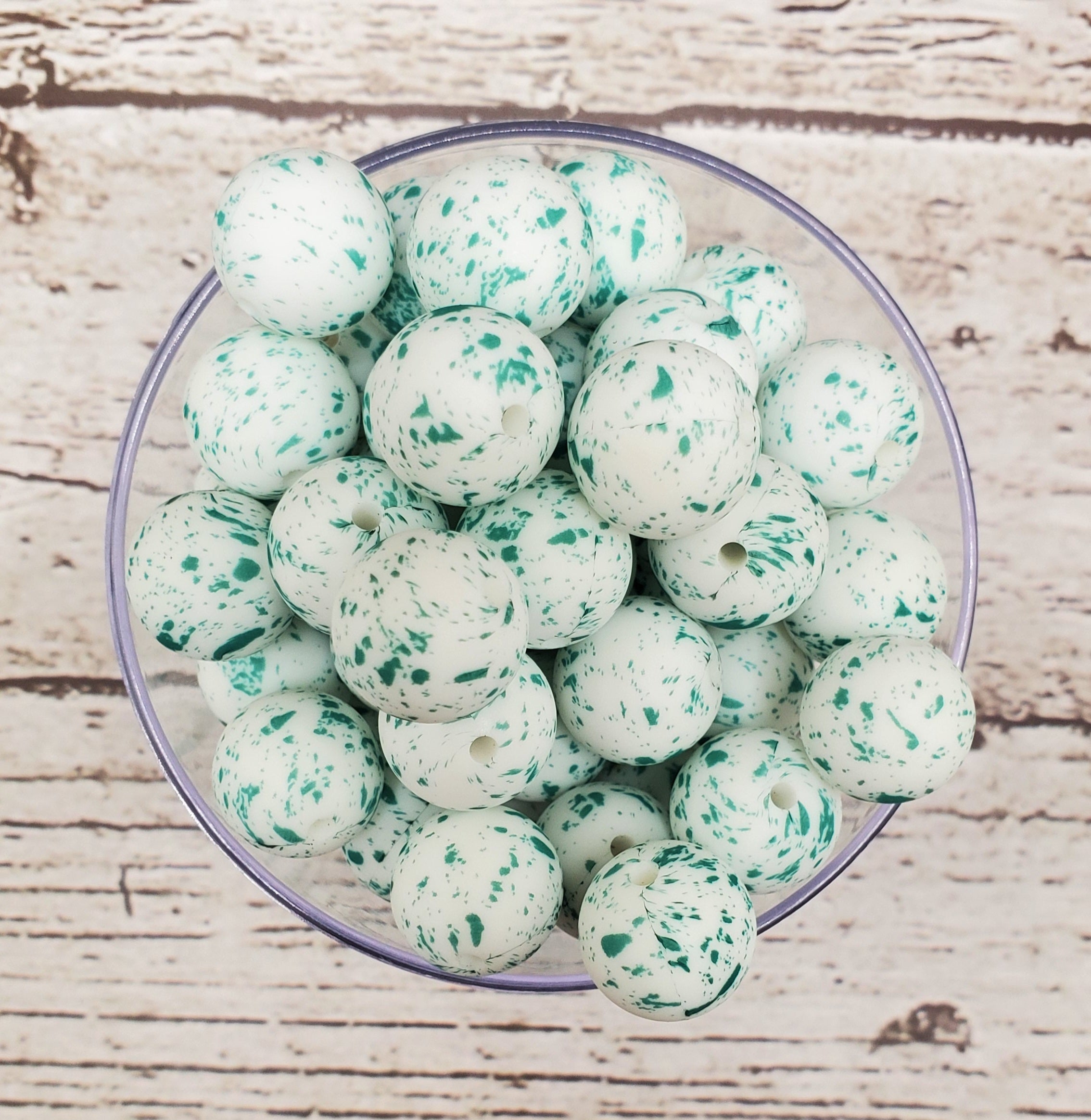Green Splatter Print