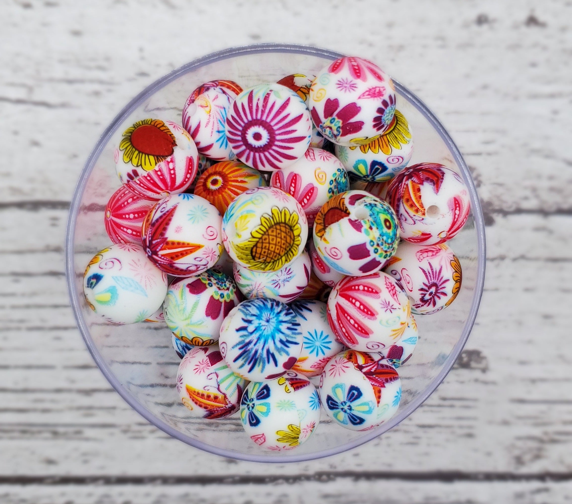 Punch of Floral Color Print