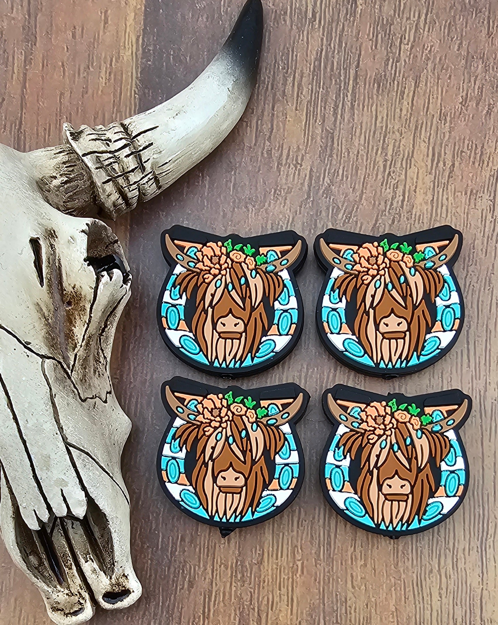 Highland Cow Horseshoe Focal