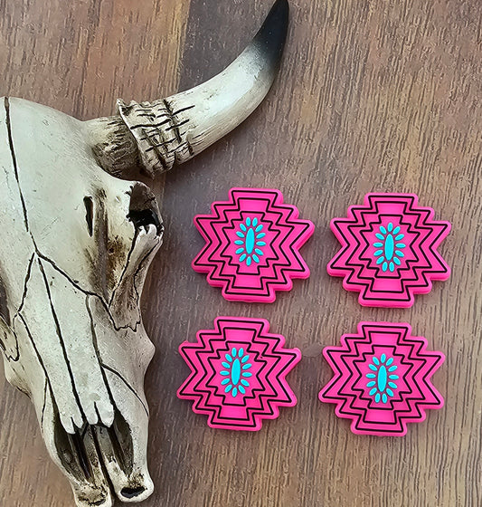 Western Turquoise Aztec Focal