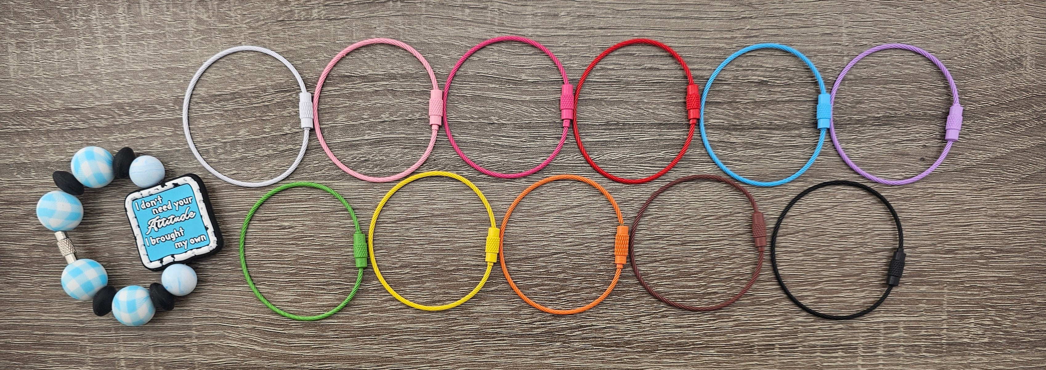 Cup Luggage Charm Wire 6 inches long