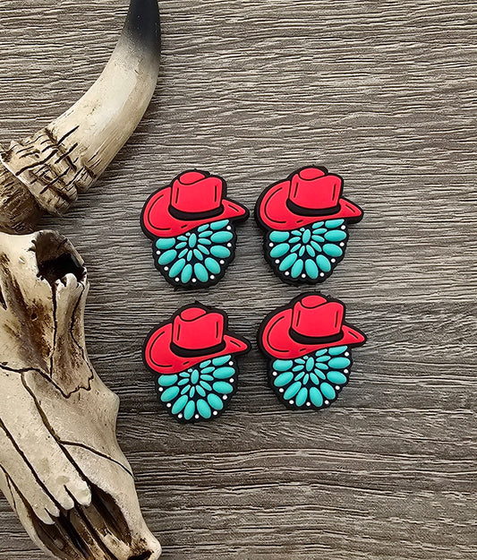 Turquoise Cowgirl Red Hat Focal *Exclusive*