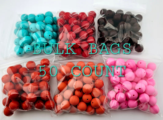 Bulk 15mm Solid Silicone Bags (50CT)