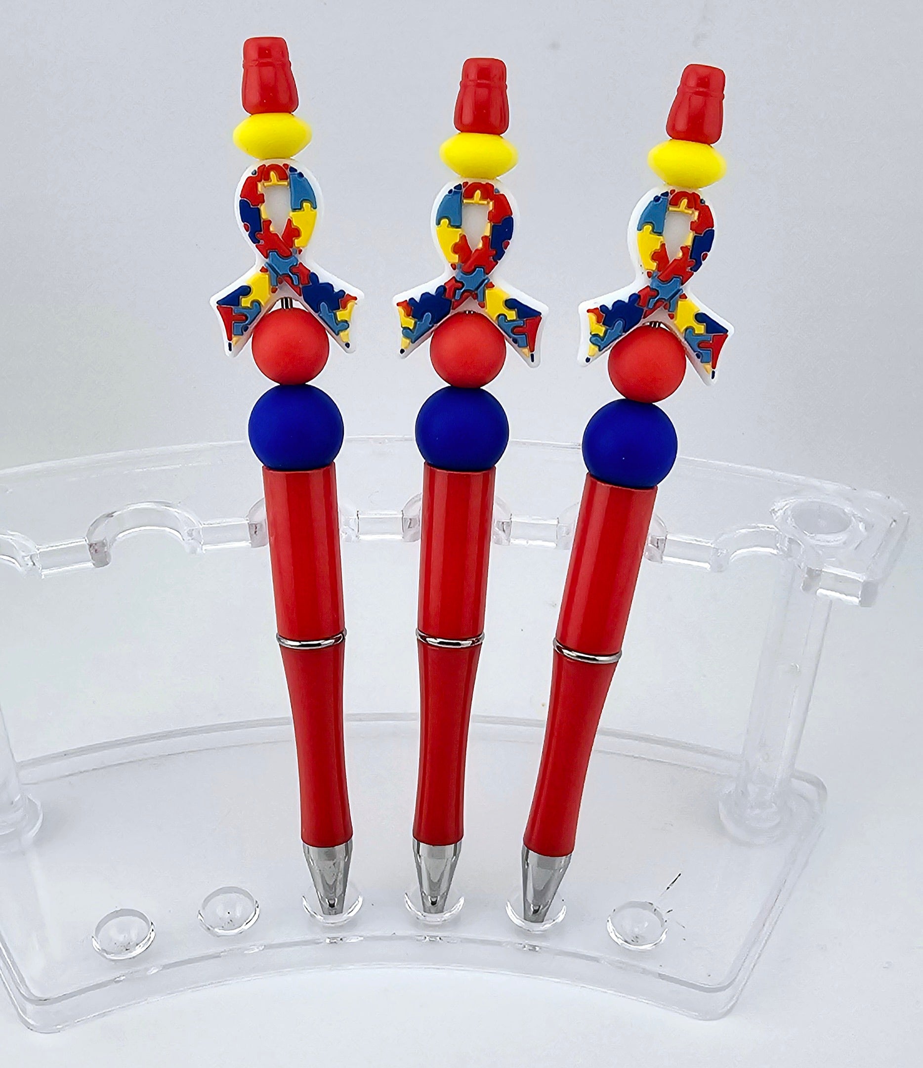 Pre-Made Autism Ribbon Pen