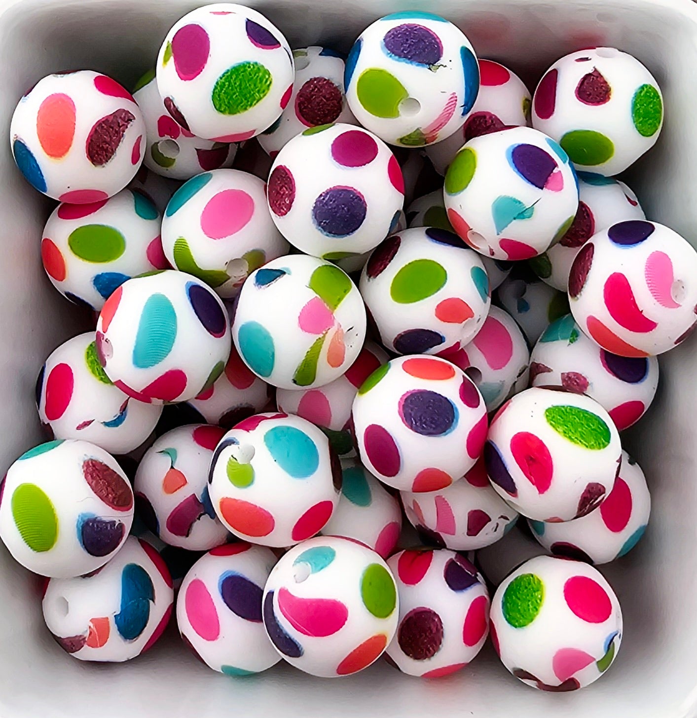 Multicolor Dots Print