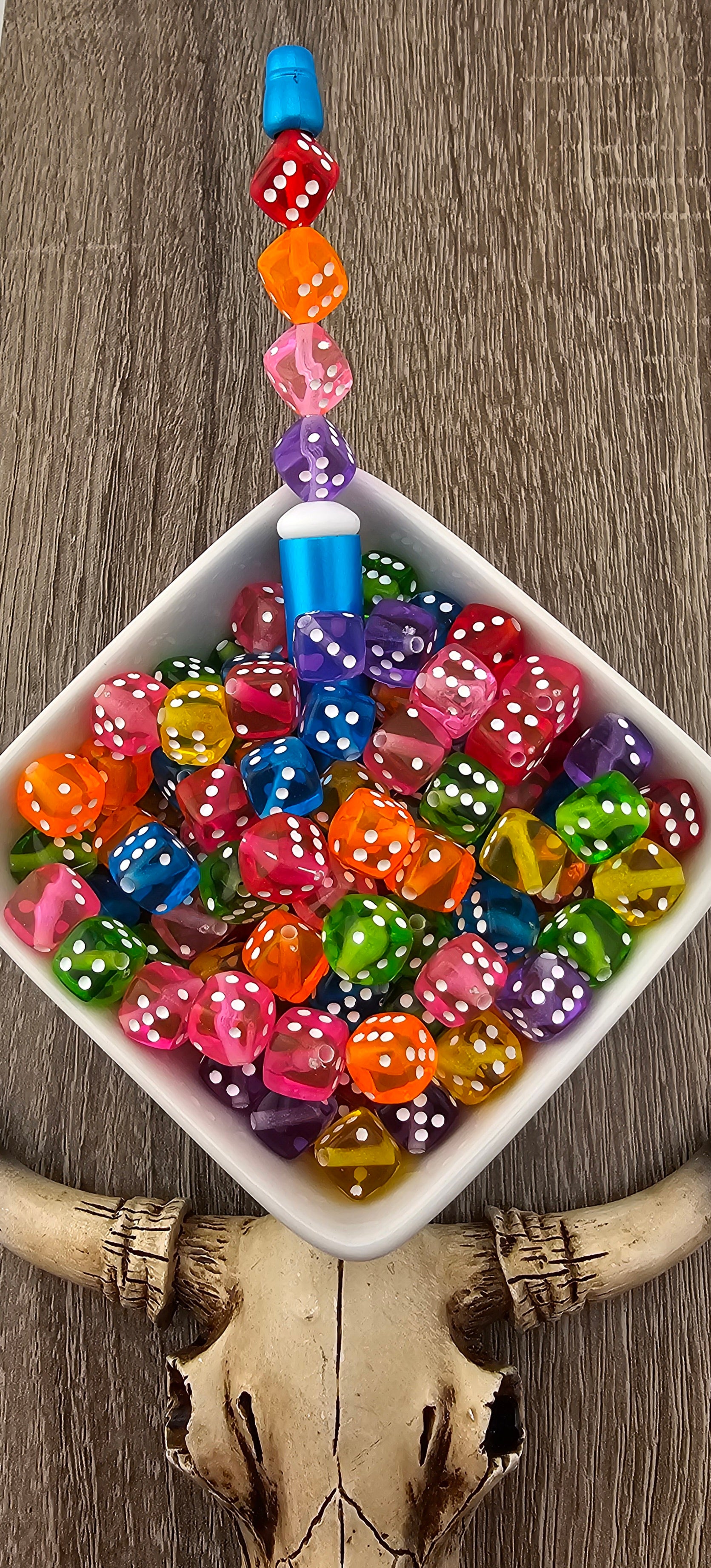 10 count random Mini dice acrylic