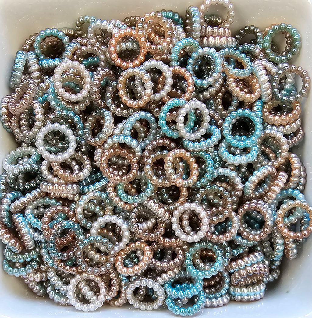 Pearl Ombrè Spacers 10mm 10ct (Large Hole)