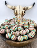 P453 Boho Leopard  Swirl Print