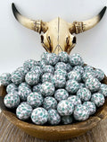 P456 Western Turquoise Cross Print