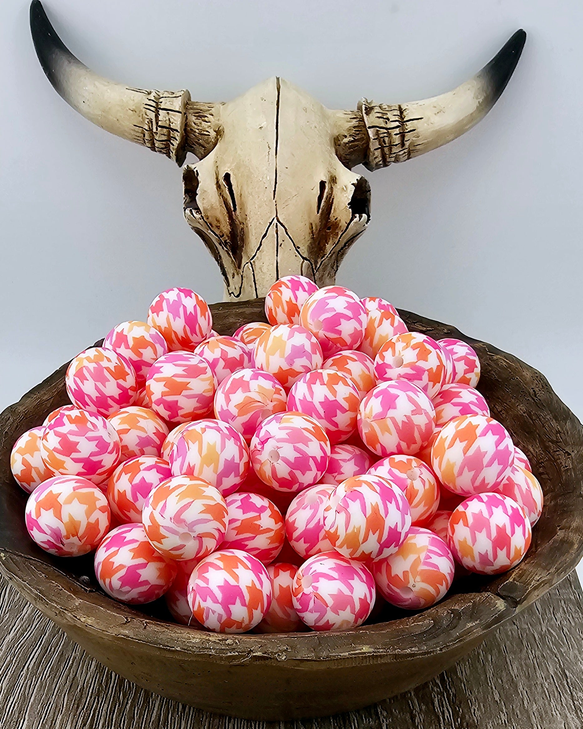 P445 Sunrise Houndstooth Print