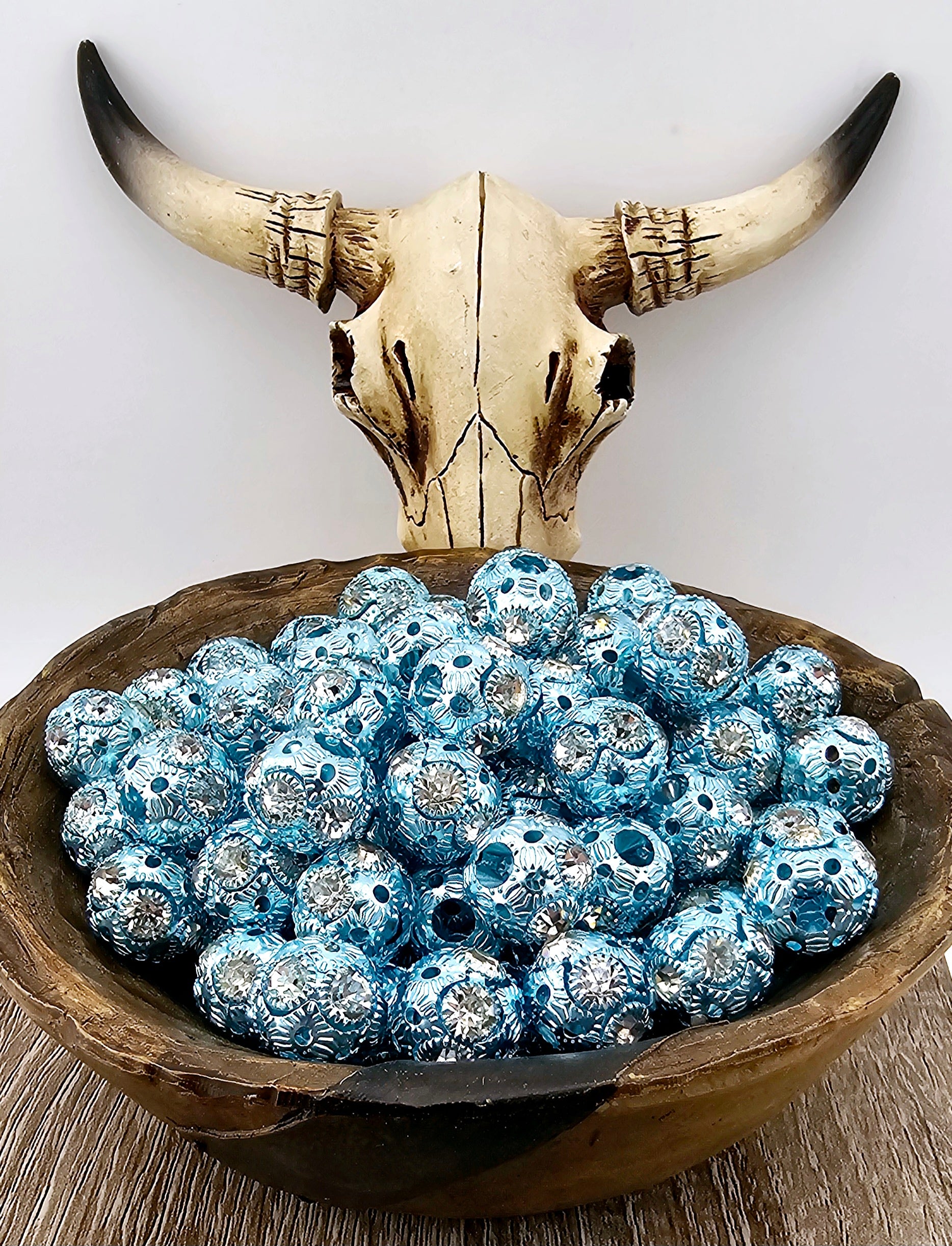Light Blue 16mm Metal Rhinestone