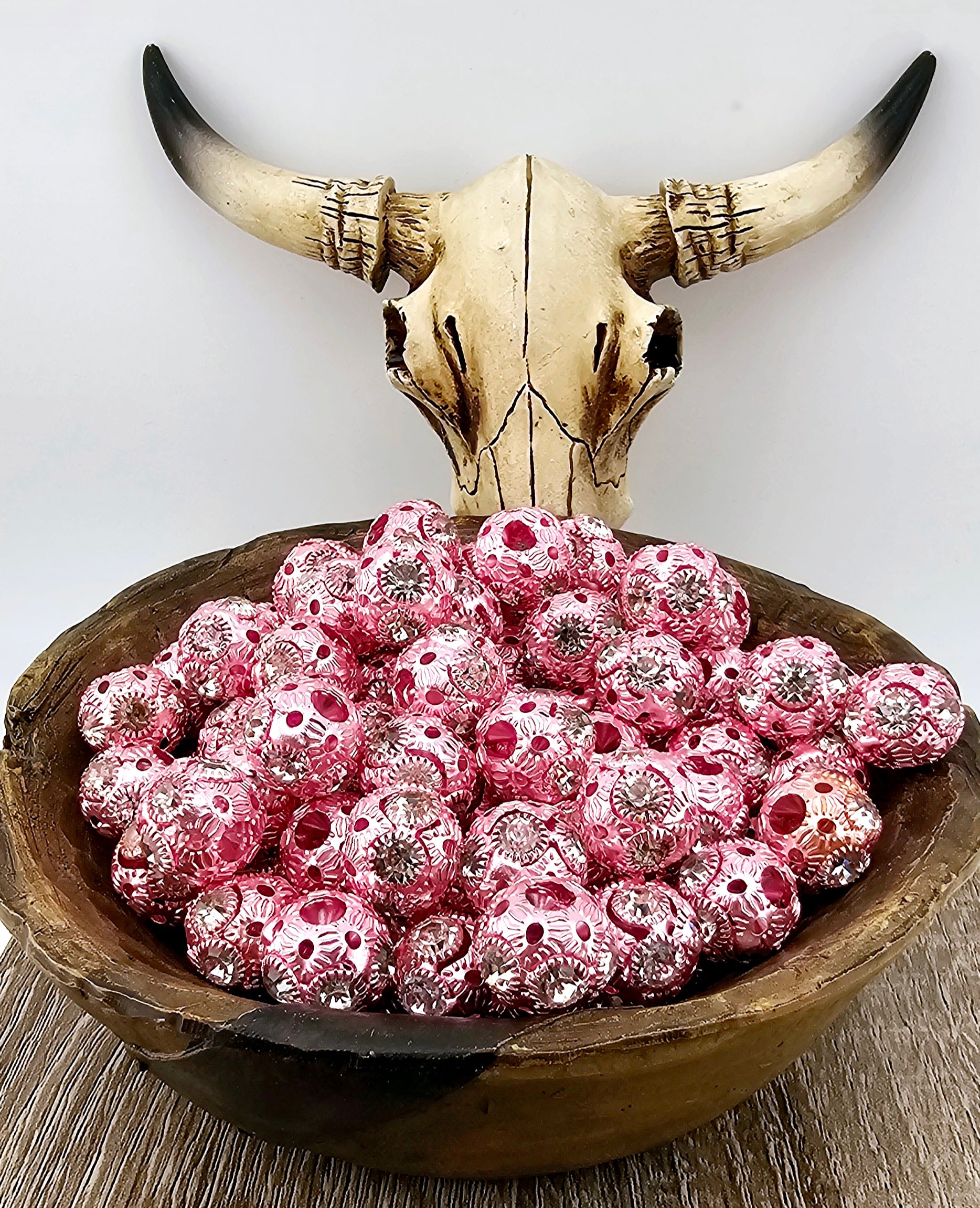 Pink 16mm Metal Rhinestone