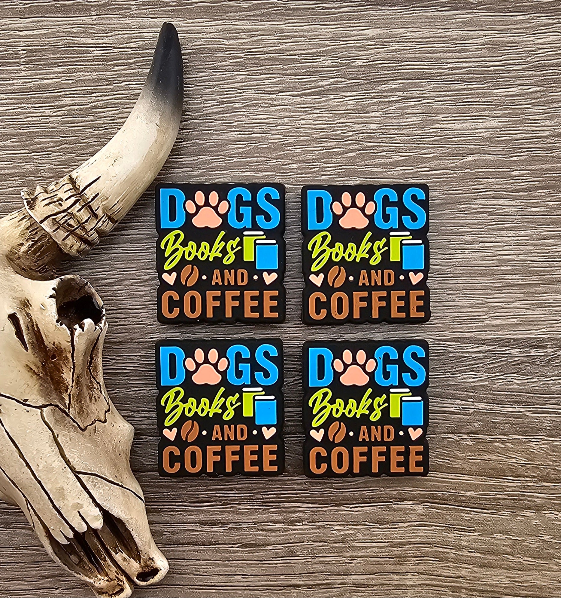 Dogs Books and Coffee Focal