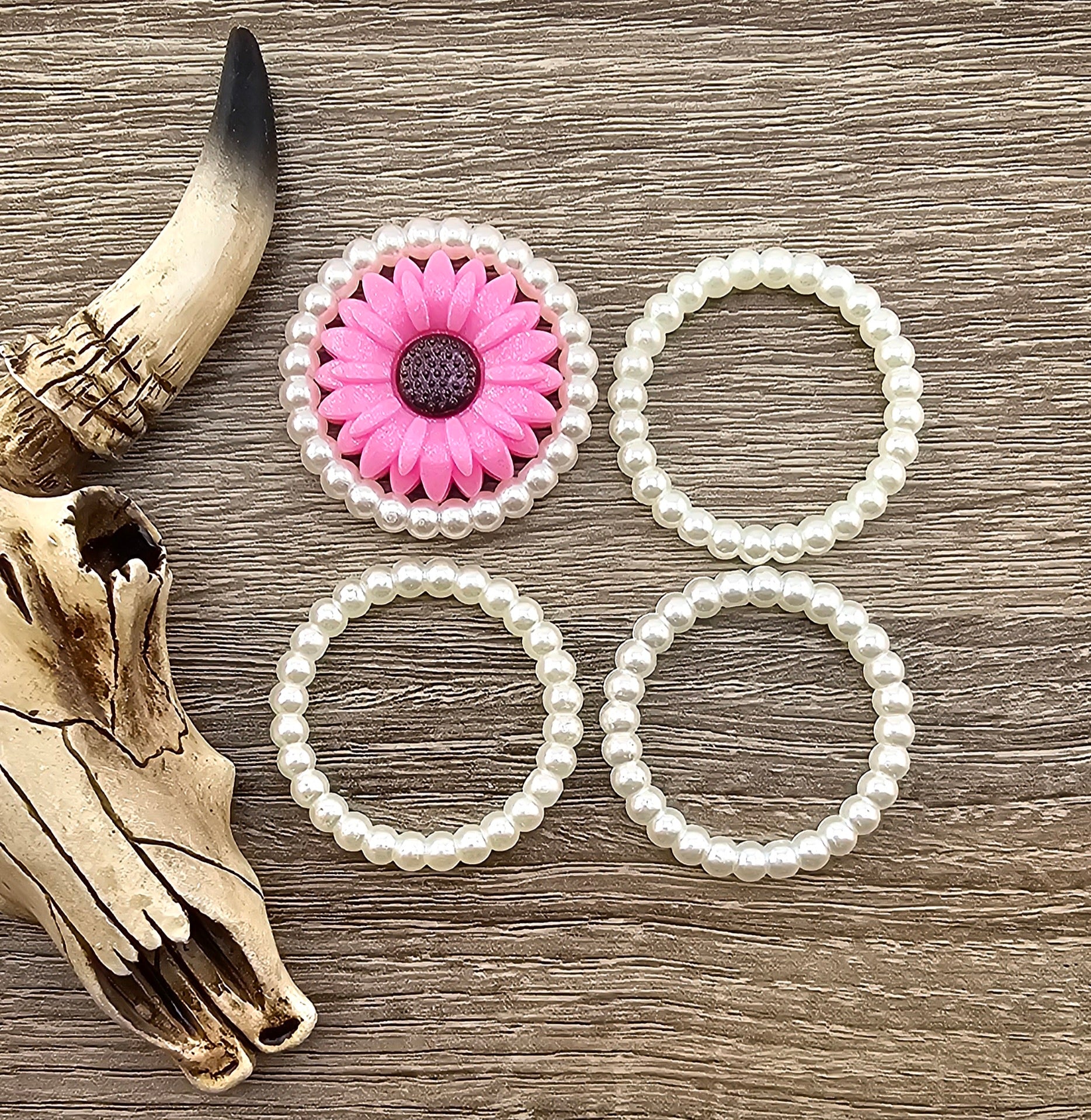 Enhancer Circle Bead/Focal Acrylic (38mm Outside)