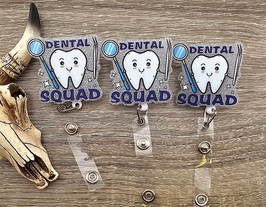 Badge Reel Dental Squad