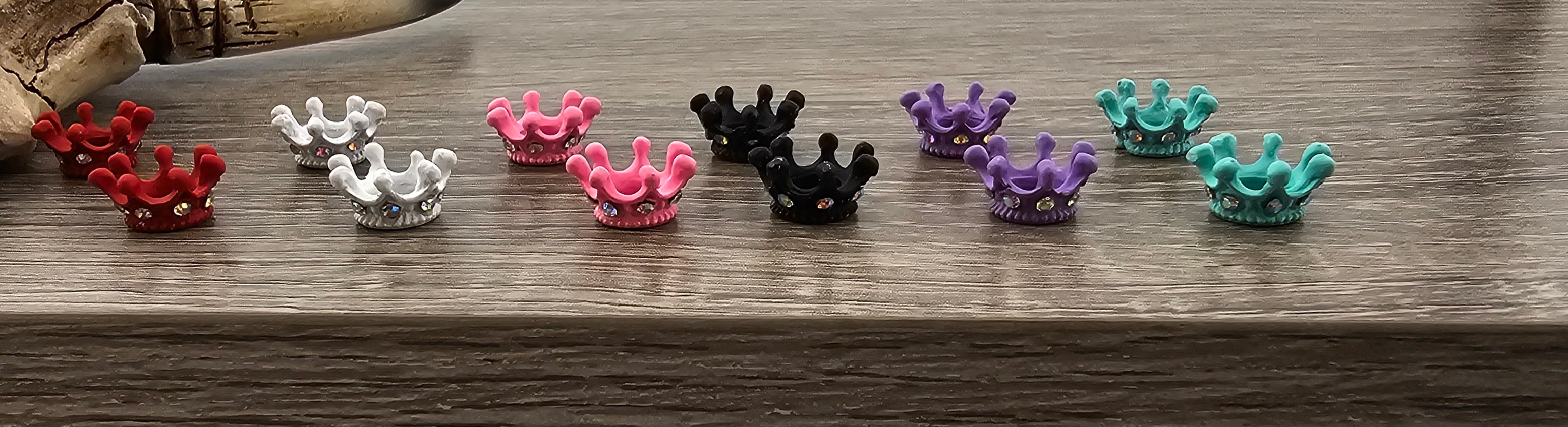 Crown Spacers Colored Metal