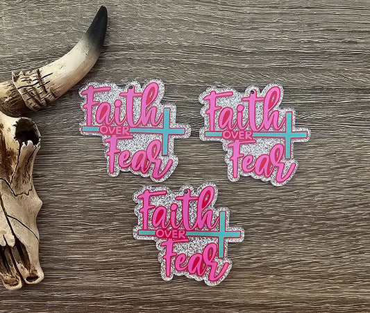 Keychain Charm Faith Over Fear