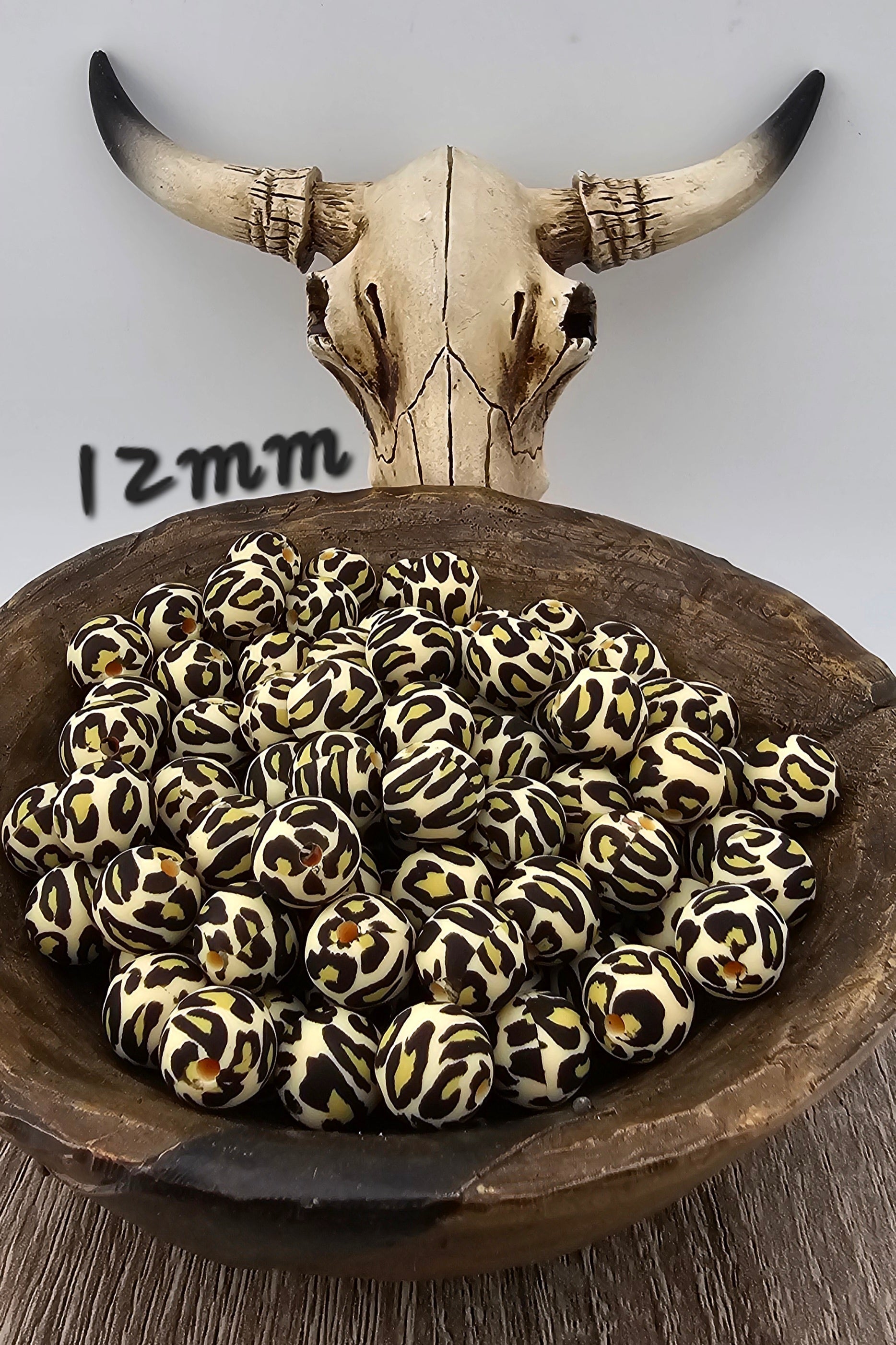 12mm Tan Leopard #2 Print