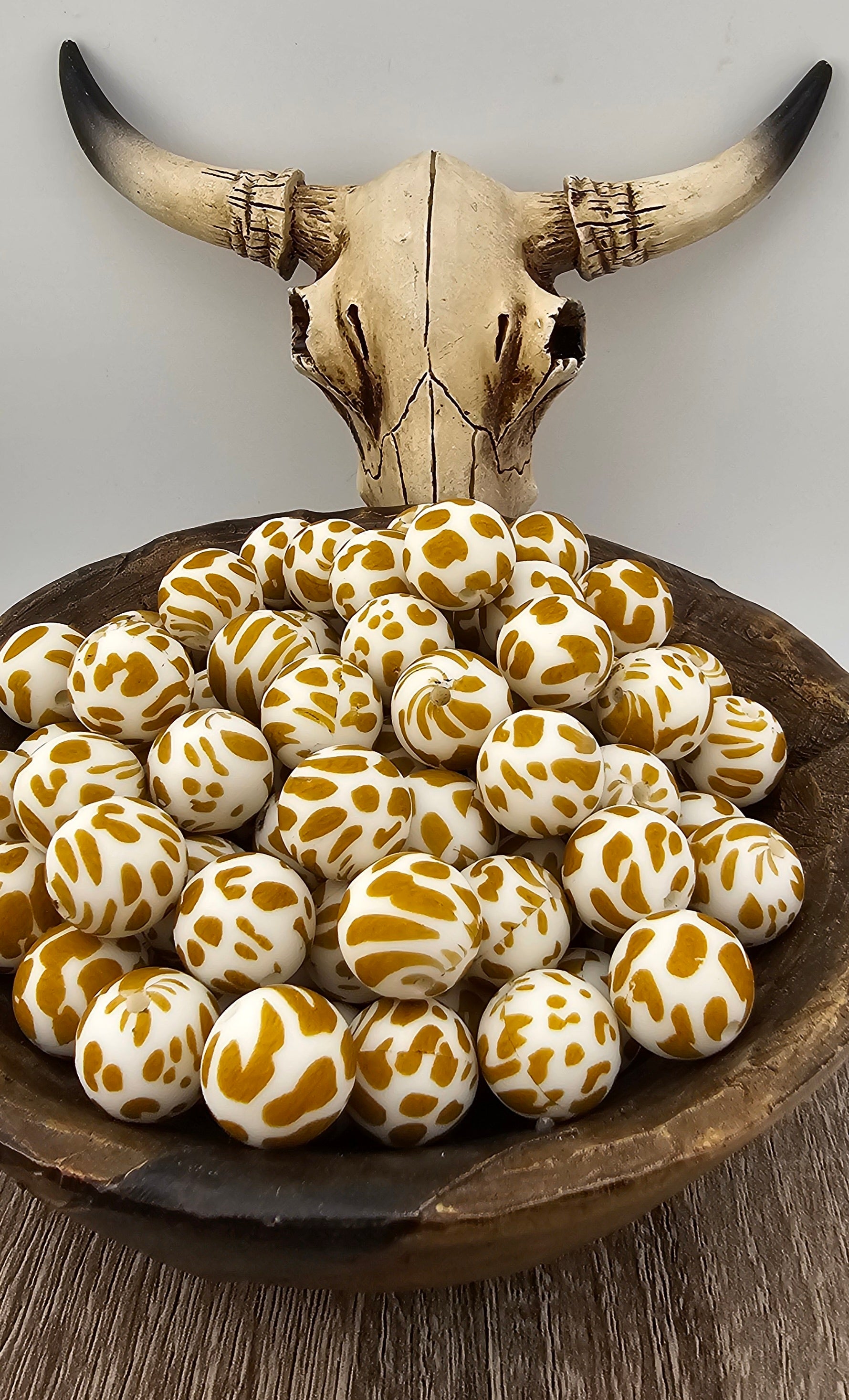 Beige Cow Print