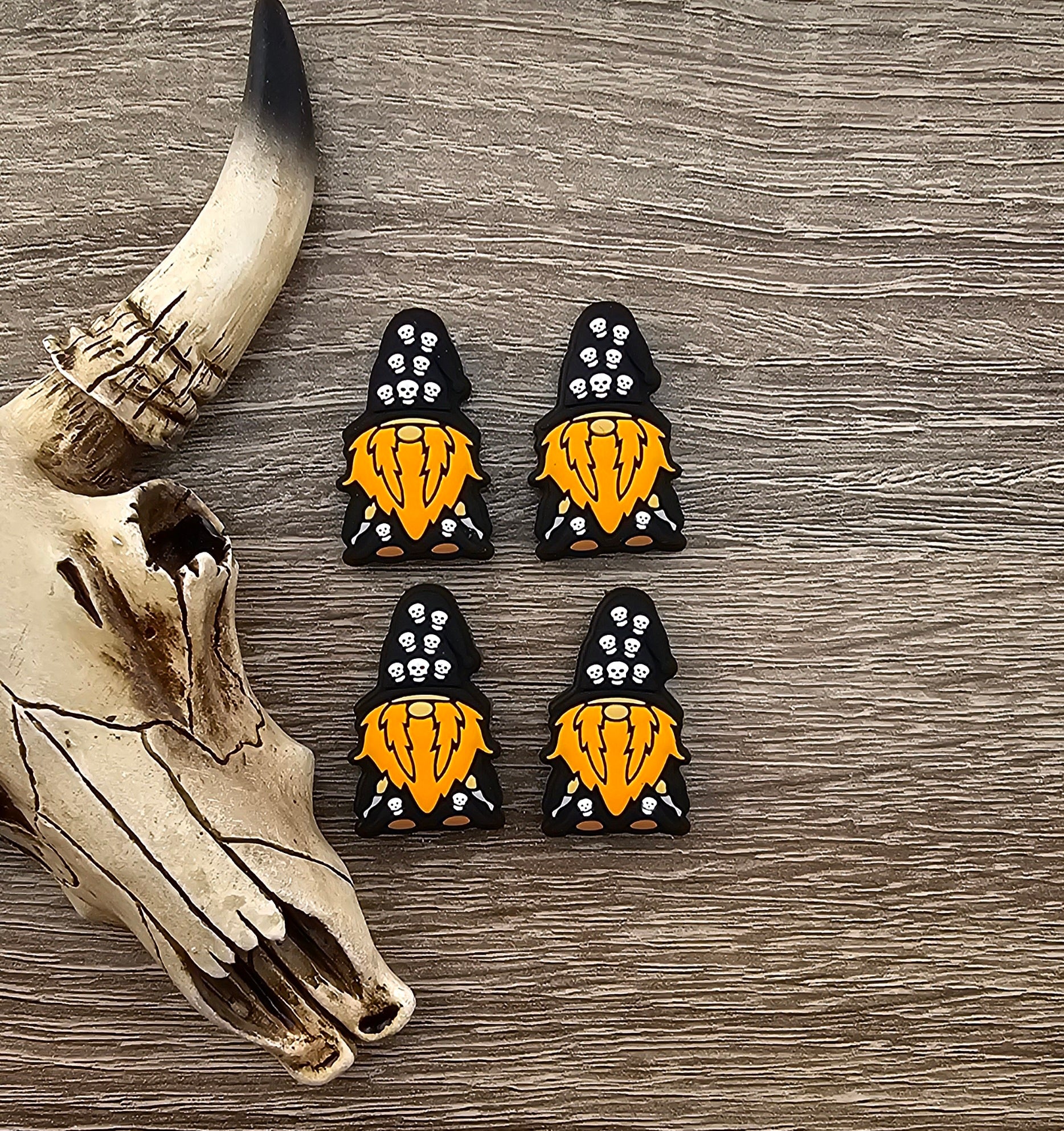Skull Halloween Gnome Focal