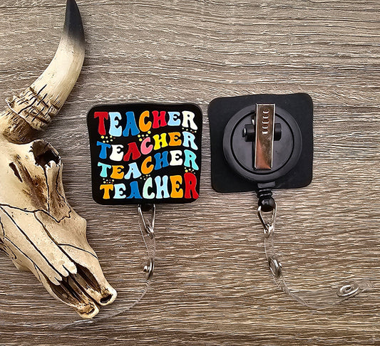 Badge Reel Teacher Teacher Teacher