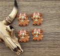 Highland Girl Cow Pink Bow Focal
