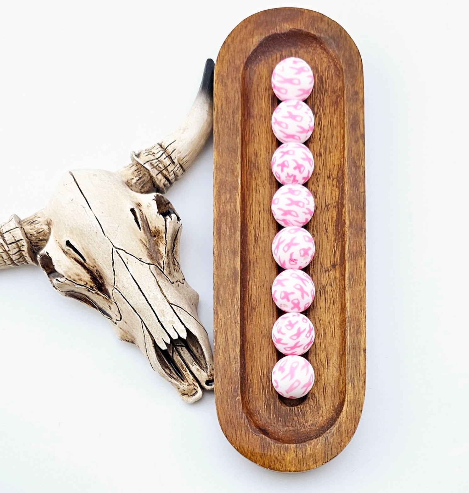 Pink Cancer Ribbon Print