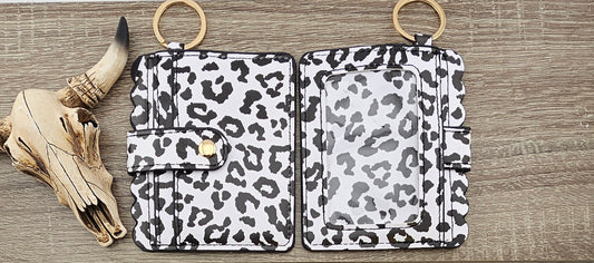 Black and White Cheetah Wallet