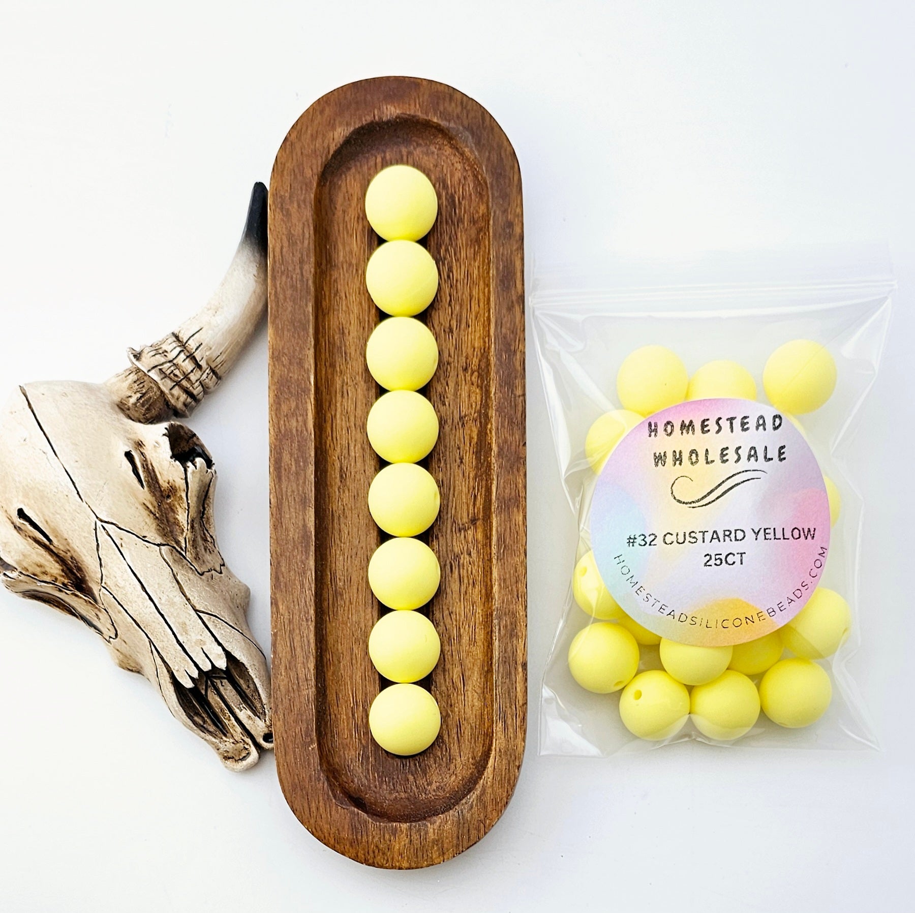 HSW - #32 Custard Yellow 25(ct) 15mm