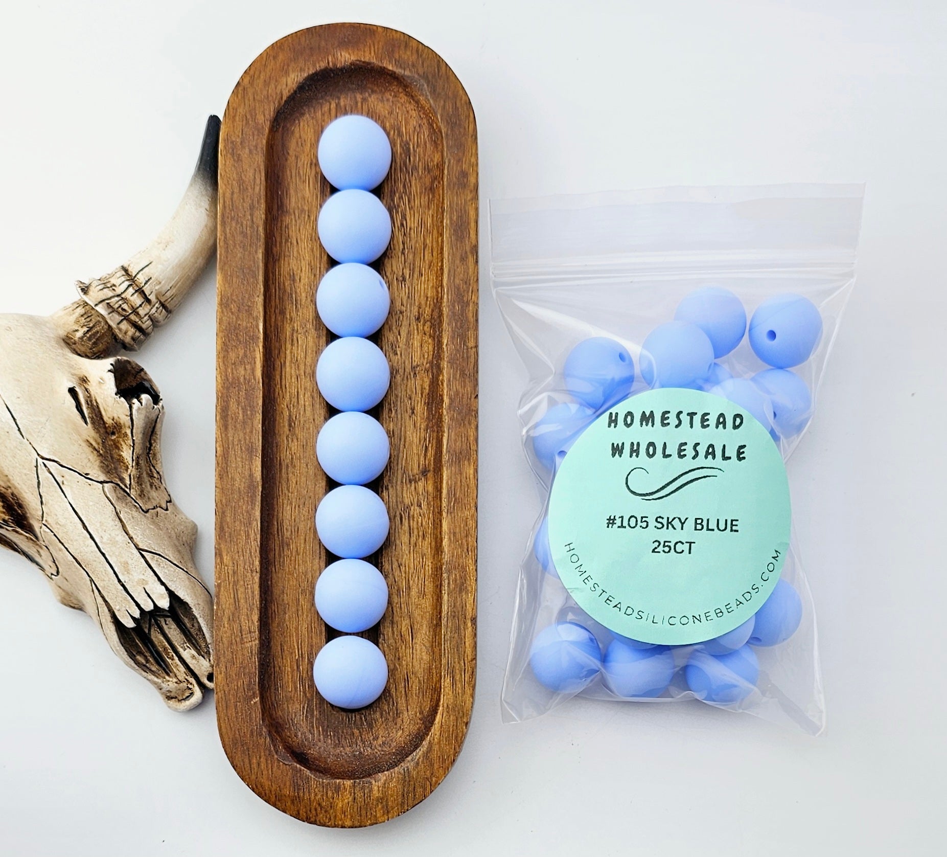 HSW - #105 Sky Blue 25(ct) 15mm