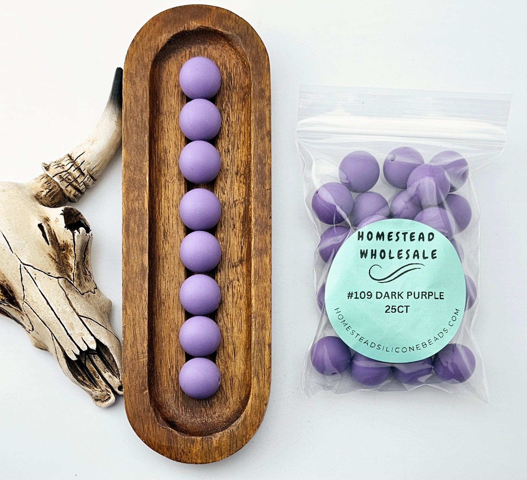 HSW - #109 Dark Purple 25(ct) 15mm